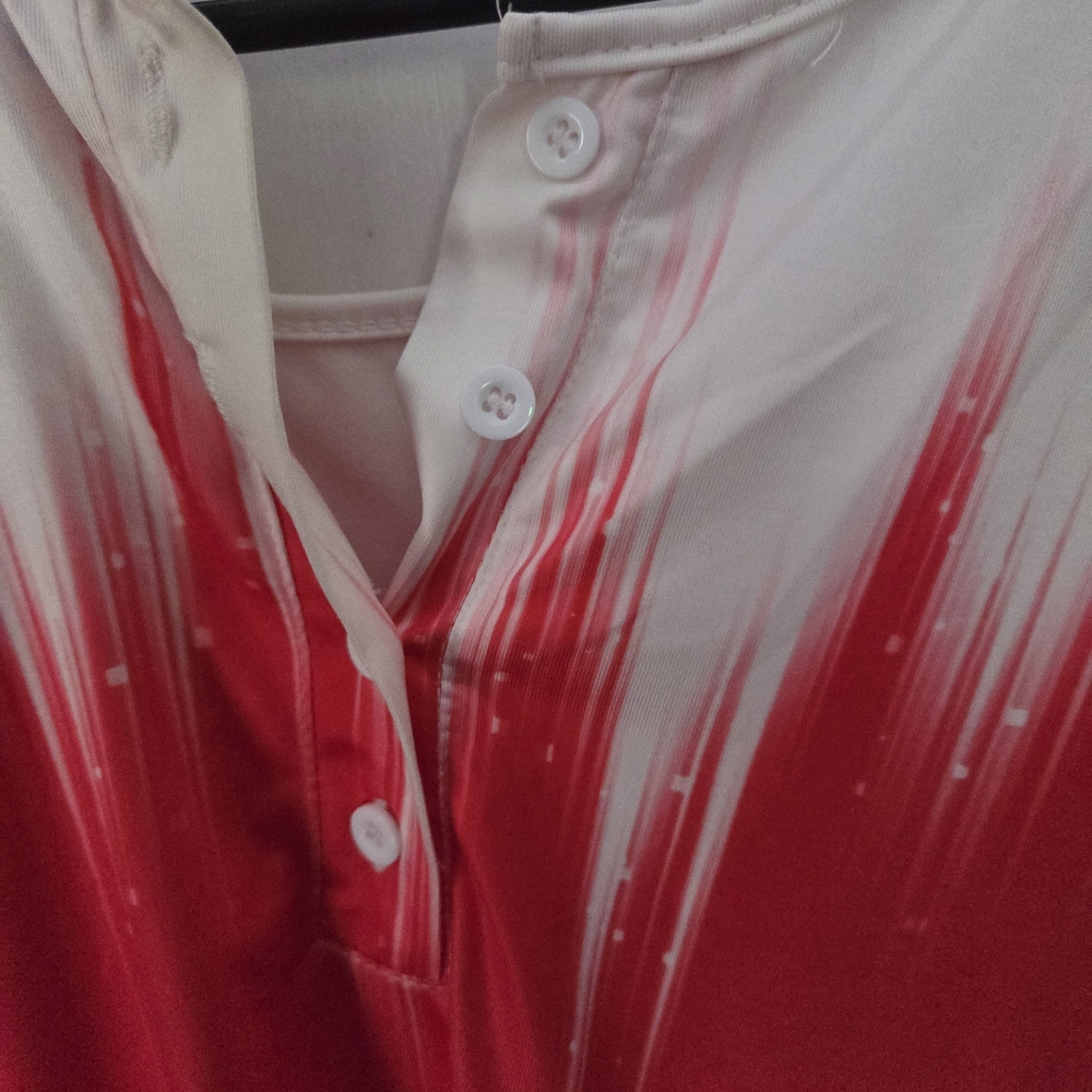 Stylish Red Gradient Men's Shirt